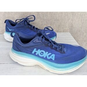 Hoka Bondi 8 Womens Running Shoes Blue Bell Summer Song 1127952 BBES 9.5B